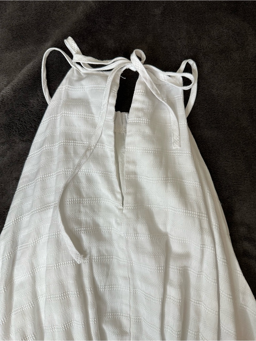 New York &‎ Company Cream Halter Tie-Back Maxi Dress A3-024 - Picture 3 of 15